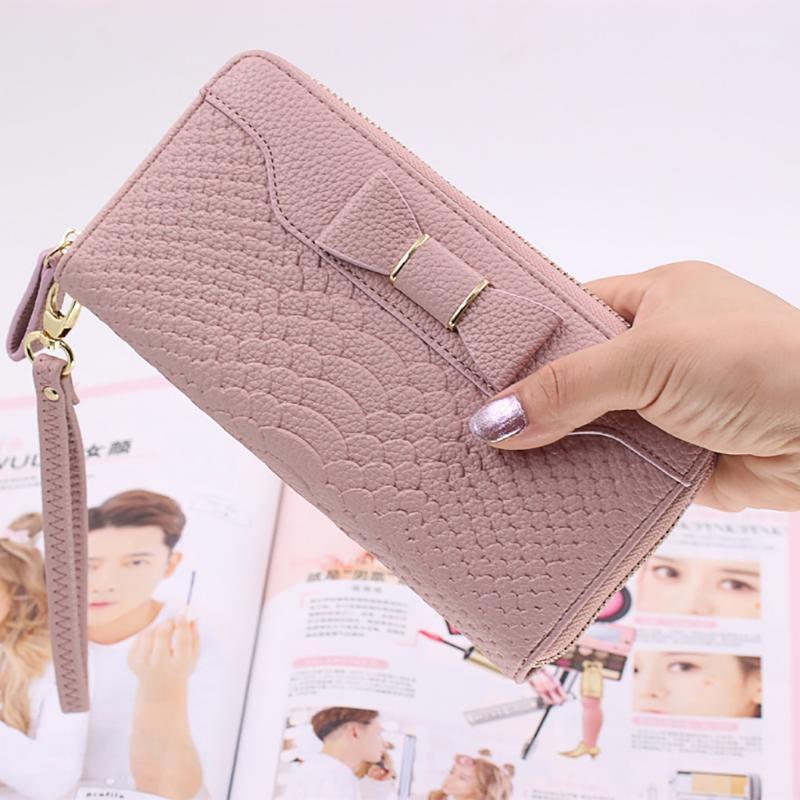 

Stone Pattern Zipper Long Leather Women Wallet Desigher Female Purse With Loop Clutch Coin Bag Card Holder #31
