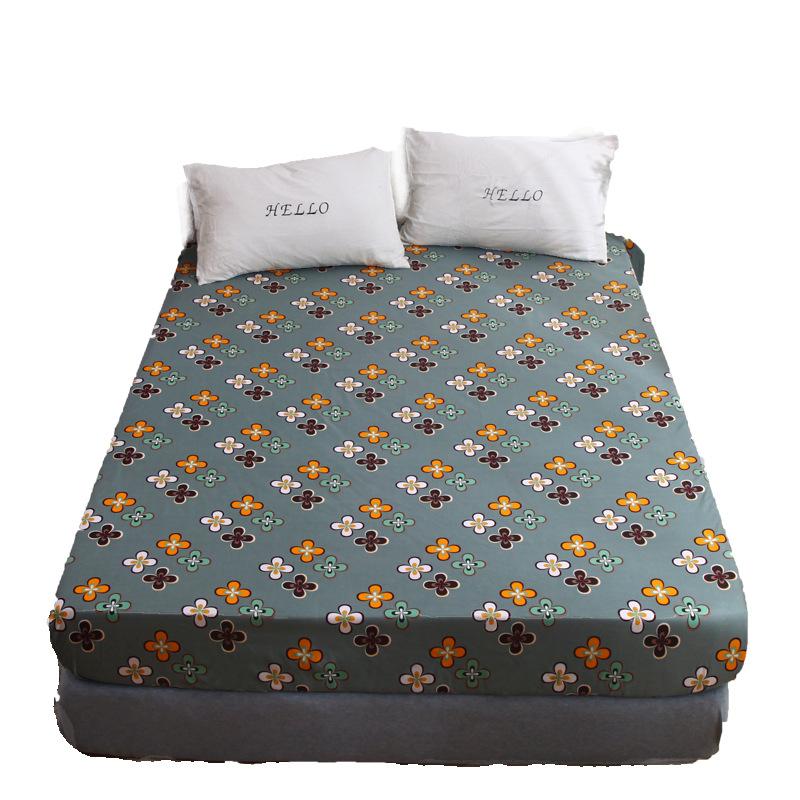

New Printing Z.Jian Home Bed Mattress Cover Mattress Protector Pad Fitted Sheet Separated Water Bed Linens with Elastic
