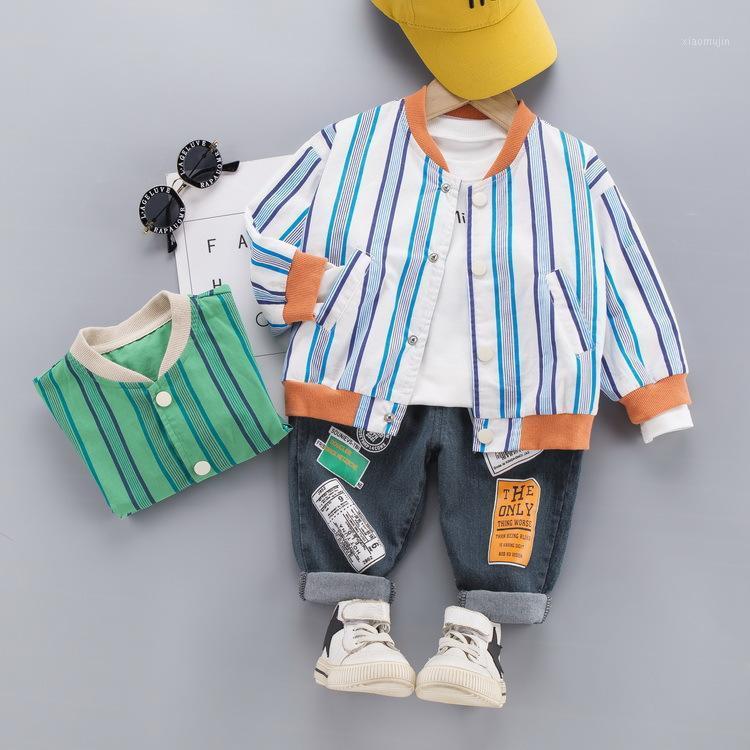 

A Generation of Fat Childrenswear New Style Coat BOY'S Spring and Autumn Stripes Single-Breasted Casual Long-sleeved Sweater1, Green