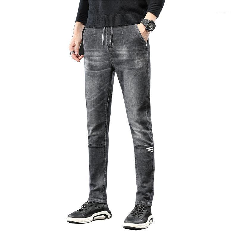 

2020 Fashions Side Striped Balck Jeans Men Korean Style Clothes Hip Hop Jogger Jeans Harajuku Mens Denim Pants Baggy Trousers1, Black