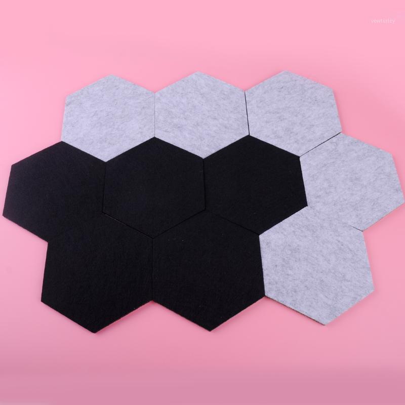 

5pcs Home Living Kids Room Hexagon Felt Wall Sticker Board Decorative Mural Ornament Multipurpose Creative Sheet Panels1