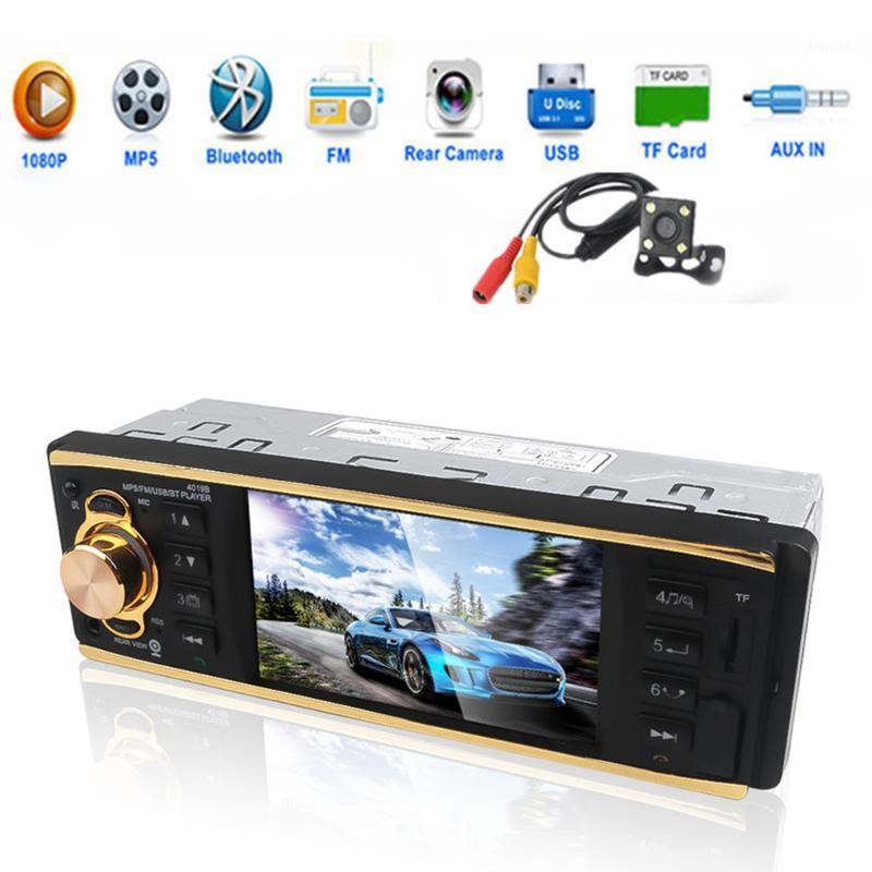 

2 Remote Control 4.1 inch 1 One Din Car Radio Audio Stereo AUX IN TF USB FM Radio Bluetooth Autoradio Rearview Camera Android1