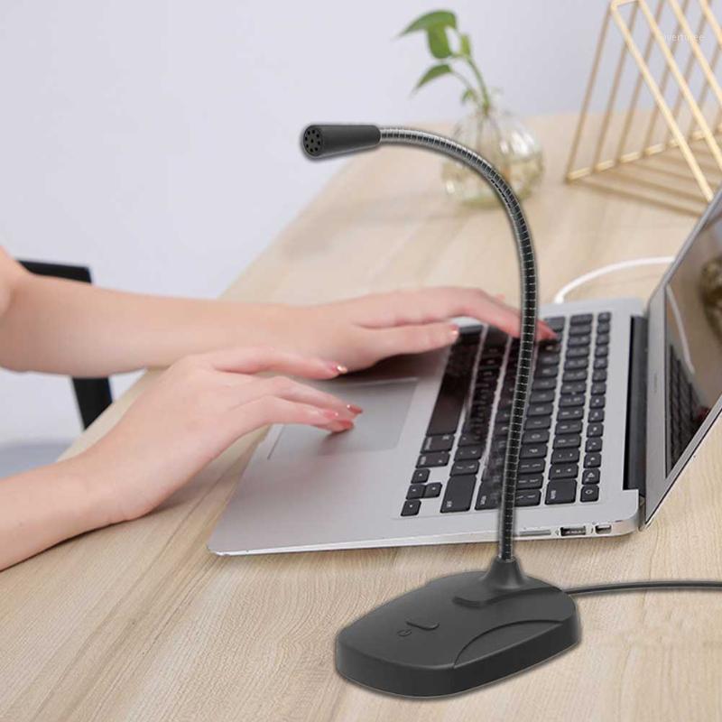 

For Computer Live Streaming Recording USB Desktop Microphone Omnidirectional Metal Plug And Play With Mute Button Condenser1