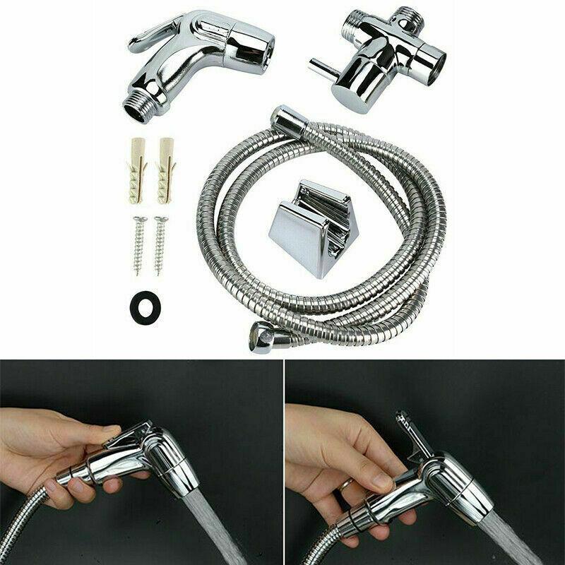 

Clean Spa Hand Held Bidet Shattaf Stainless Steel Hygienic Wash Spray Shower Head