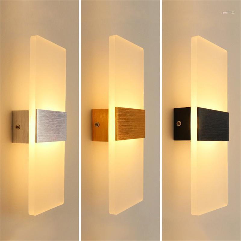 

Mini 6/10W LED Wall Lamp AC85-265V Warm White Long Bedroom Living Room Interior Brushed Gold Color Silver Color Wall Lamp1