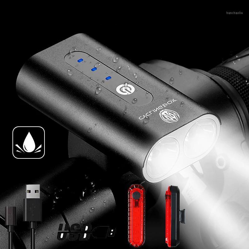 

600 Lumen Bike Light Set T6 Cycling Lantern USB Chargeable Rainproof Bicycle Front Light MTB Headlight LED Cycle Lamp1