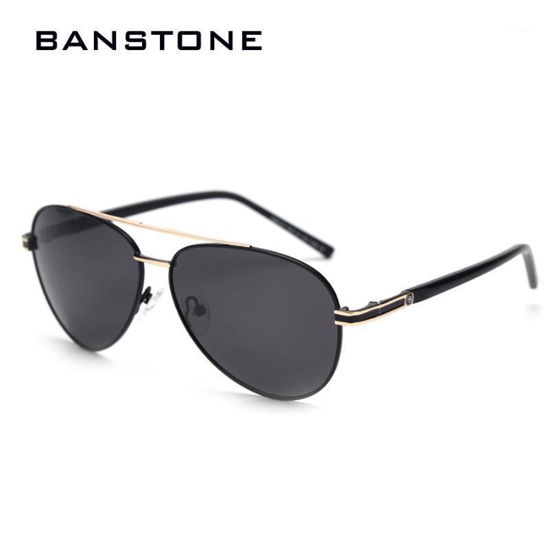 

Sunglasses BANSTONE Brand Men Vintage Pilot Polarized Classic Metal Sun Glasses Coating Lens Driving Shades For Men/Women Oculos1