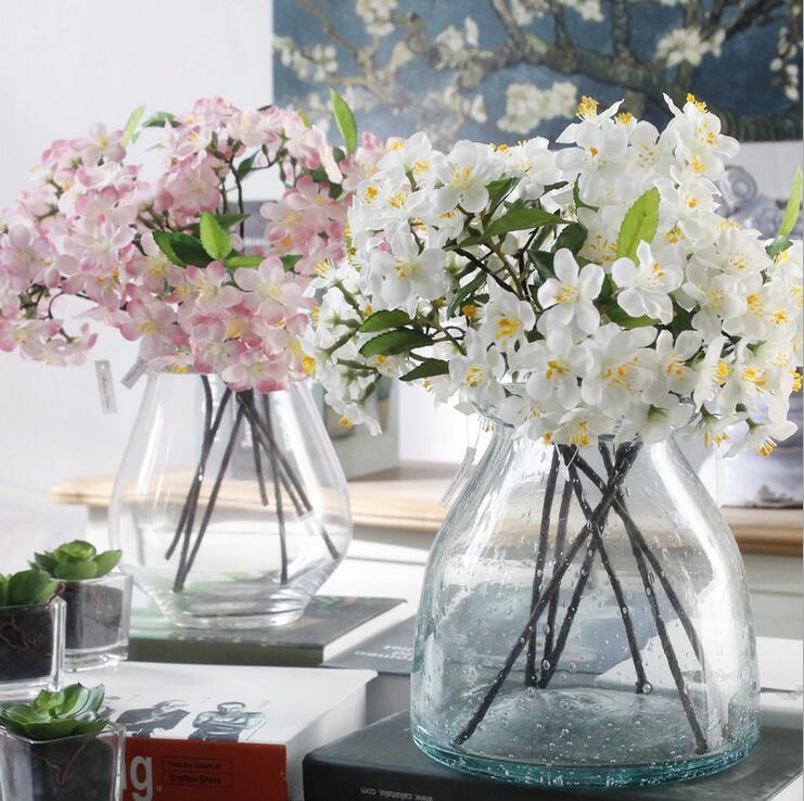 

High artificial cherry flowers fake flower decoration wedding flowers DIY decoration material wedding decor, White