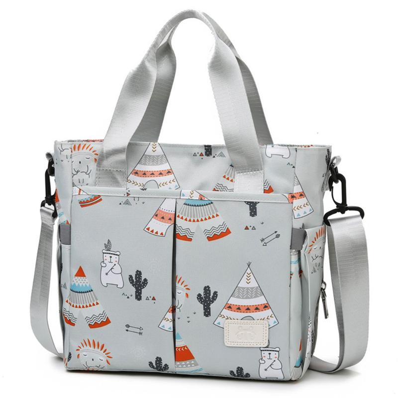 

Fashion Diaper Bag One Shoulder Baby Bag Women Travel Handbag for Baby Nursing Mummy Maternity Nappy, Gray