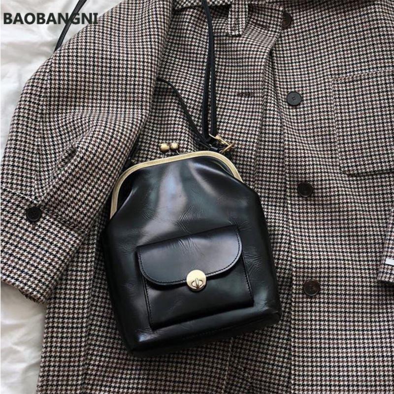 

Vintage Clip Women's Bag PU Leather Shoulder Crossbody Designer Brand Women Crossbody Bag Leisure Travel Purse Sac Chic, Black
