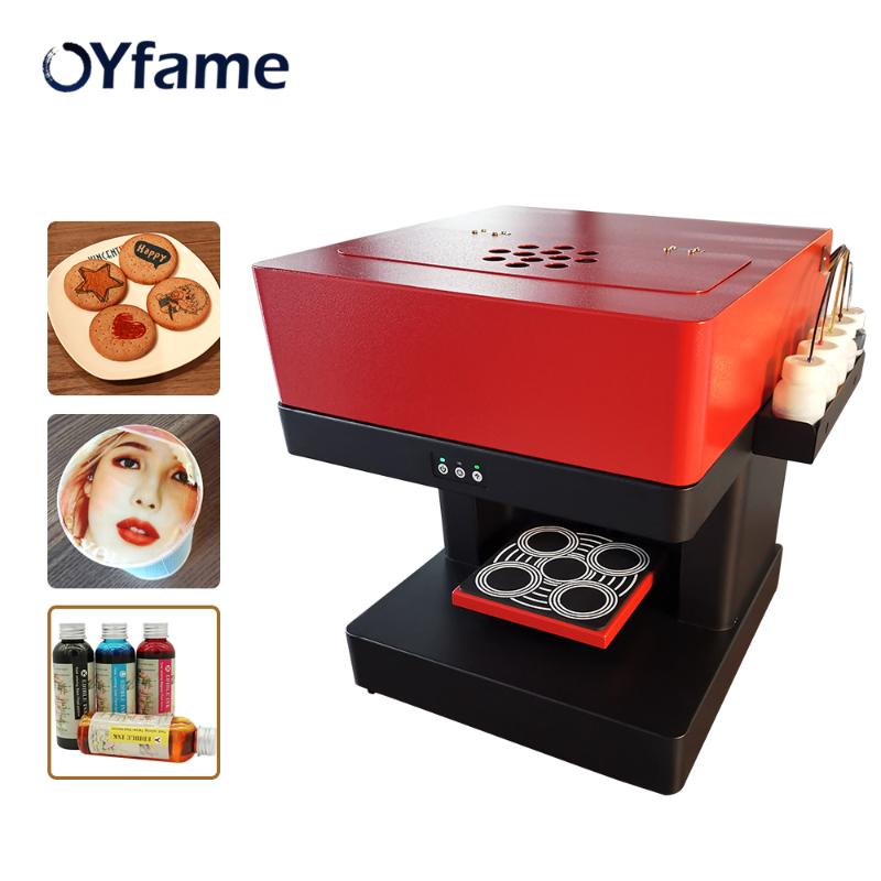 

OYfame New Upgraded Coffee Printer Machine 4 Cups Coffee Printer For Cake Biscuits Cappuccino Selfie printing