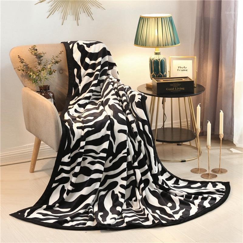 

Yaapeet Thicken Blanket Super Soft Coral Fleece Fabric Bedspread For Winter Bedding Dark Color With Printed Floral Blankets1