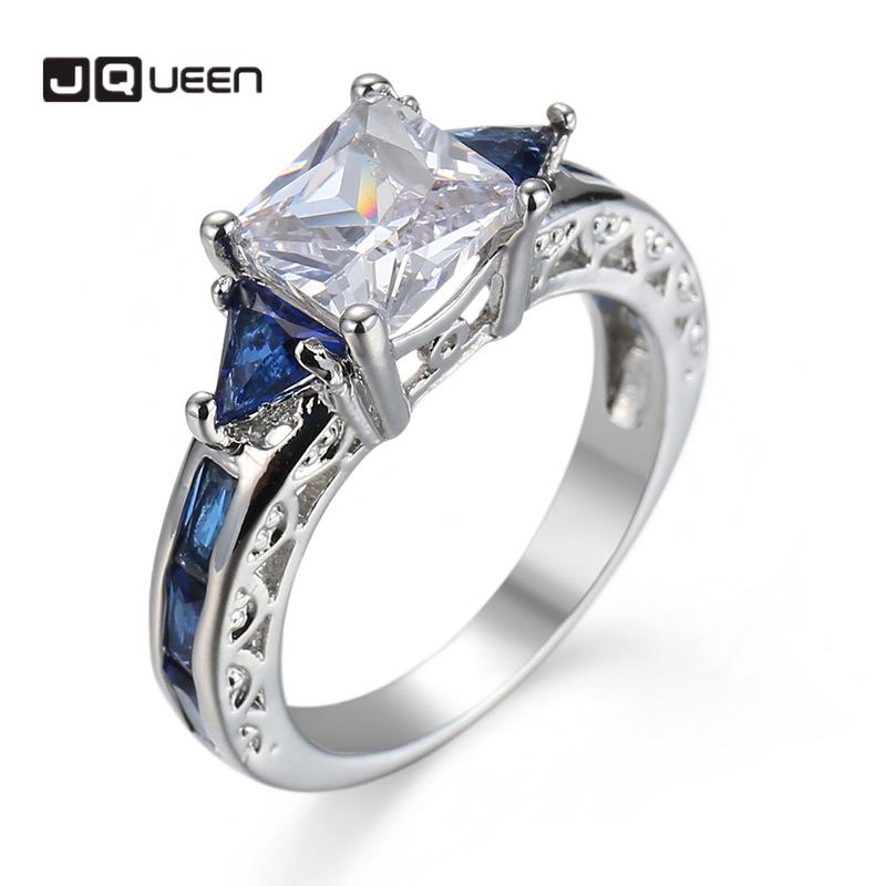 

2020 7 colors Hot selling beautiful wedding party anniversary birthday gift female copper zircon women fashion jewelry rings
