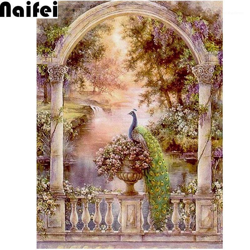 

Full Square/round Diamond 5D DIY Diamond Painting Flowers green peacock Cross Stitch Rhinestone Mosaic Painting Home Decor1
