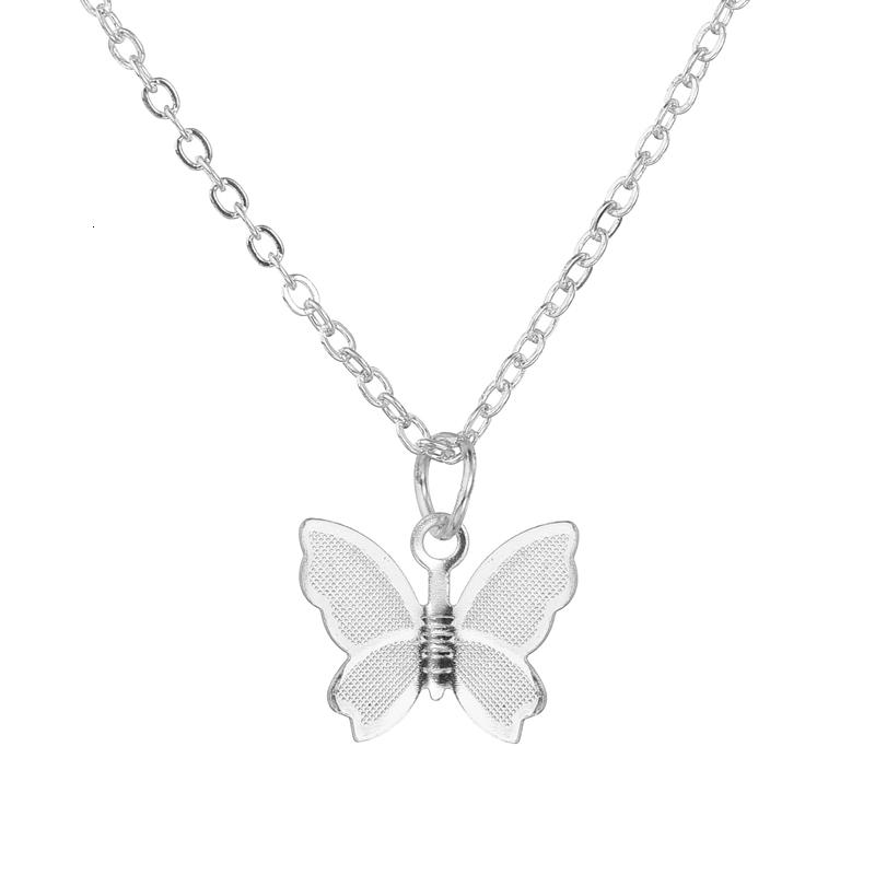

Korean Cute Butterfly Necklaces Pendants Charm Chain Choker Necklace Jewelry Insect Necklace For Women 2020 Statement Jewelry