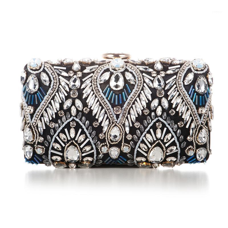 

Big White Rhinestone Evening Clutch Handbags Fashion Gemstone Sparkling Women Party Purse Ladies Crystal Long Chain Bags1