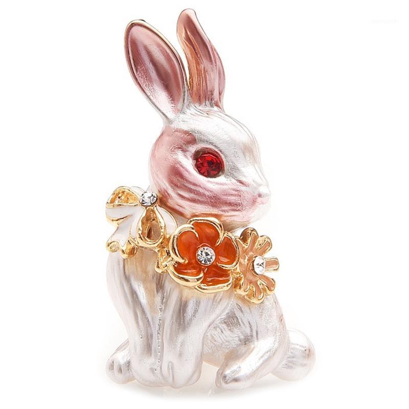 

Pink Flower Wrench Enamel Brooches Women Men Alloy Rhinestone Animal Wedding Banquet Party Brooch1