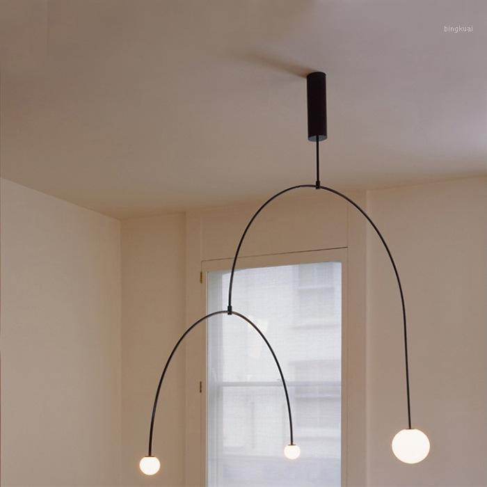 

Nordic post-modern personality art living room, bedroom coffee shop designer, model room, fashion LED pendant lamp1
