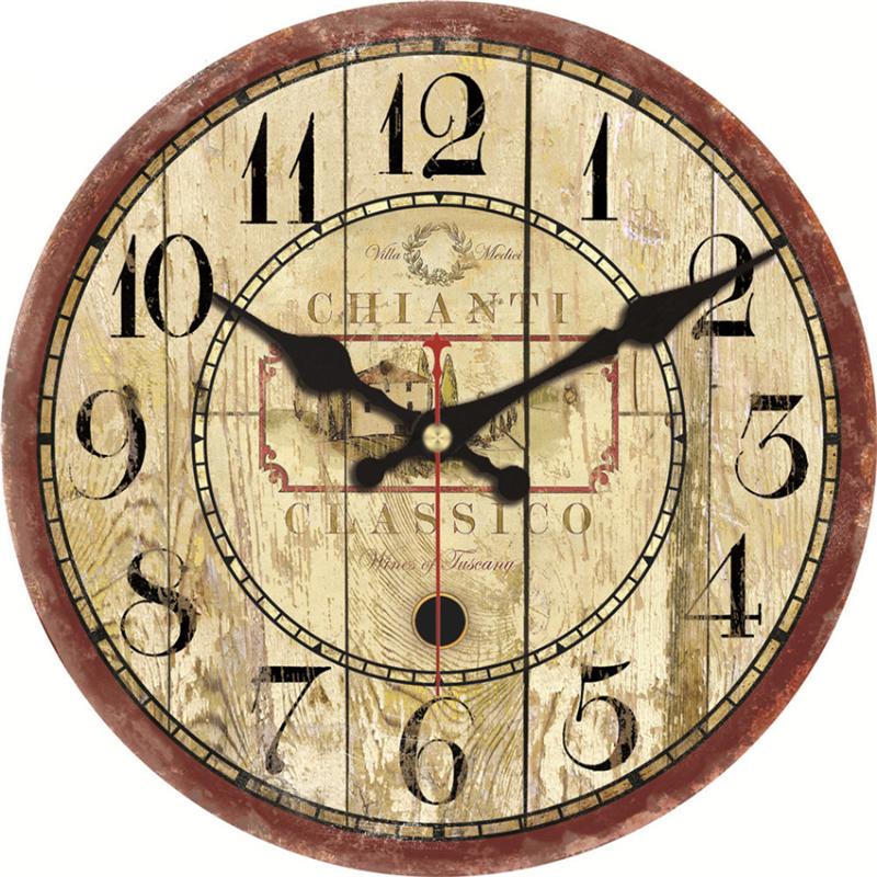 

Classic Large Wall Clocks Silent Living Study Room Office Kitchen Design Home Decoration Wall Art Vintage Creative Mute Clock