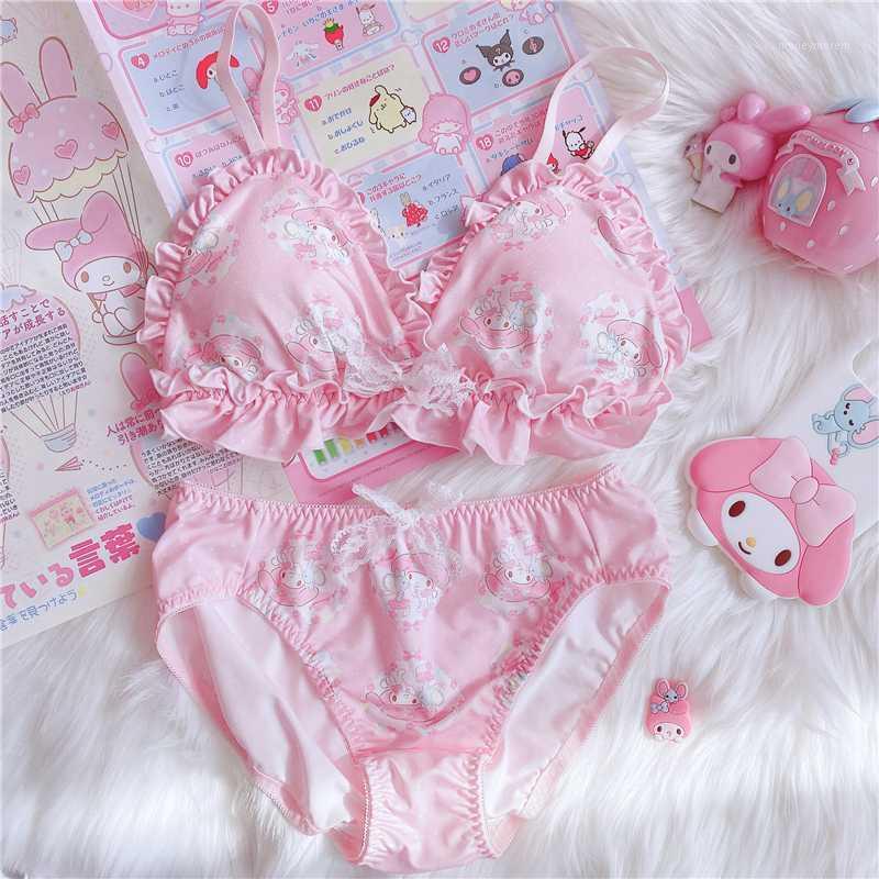 

Lolita Reggiseno Trasparente Bra Sets Pink Lingery Completo Intimo Lingerie Japanese Woman Underwear Sexy Set1
