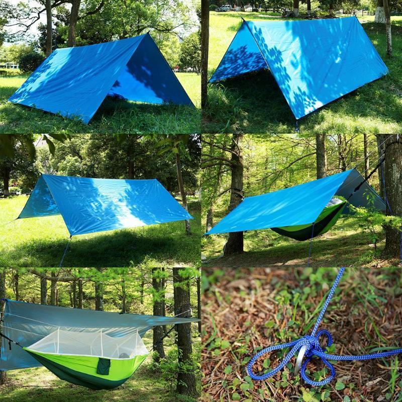 

Outdoor Multifunctional Canopy Camping Tarp Waterproof Sunscreen Beach Shade Tent Moisture-proof Floor Mat For Hiking Travel1
