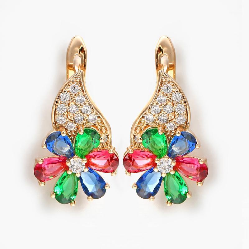 

Dangle & Chandelier Hanreshe 2021 Drop Earrings Gift Girl Women Cute Colour Crystal Statement Wedding Hiphop Jewelry Rose Gold1