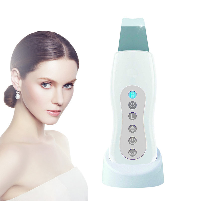 

Ultrasonic Skin Scrubber Cleaner Face Cleaning Acne Removal Facial Spa Massager Ultrasound Exfoliator Peeling Massage Machine Ra