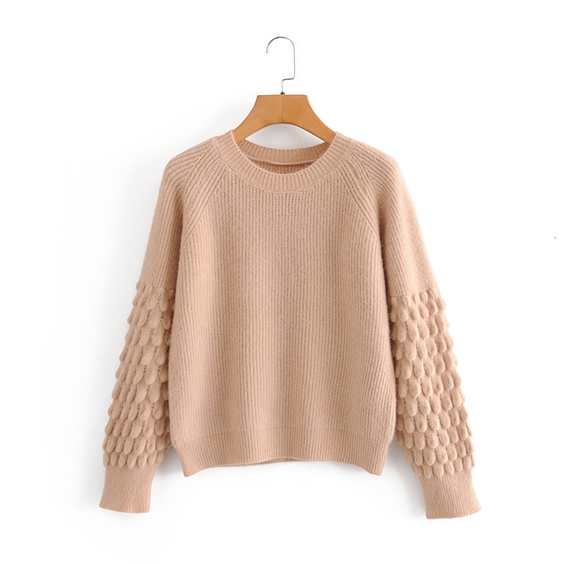 

2021 New Tl 7240- Autumn Europe and the United States Women's Cocoon Shape Loose Sleeves Pullovers Female 3948, One size