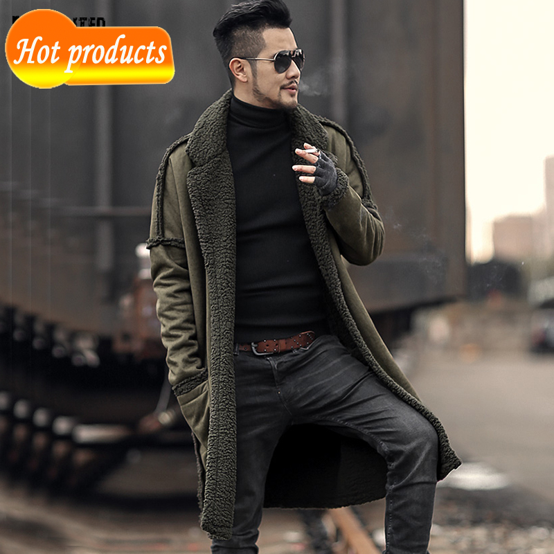 

2021 The New Double-sided Spend Hair Coat Warm for Winter Men of Wool European Style Tag New Jacket F7099-1 Fpz7, Grey