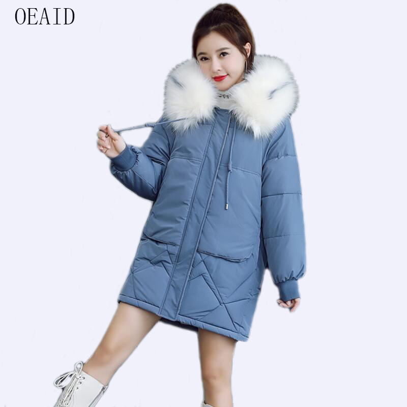 

New plus size 3xl parka jacket 2020 winter coat parkas women's leather jackets outerwear, Fuchsia
