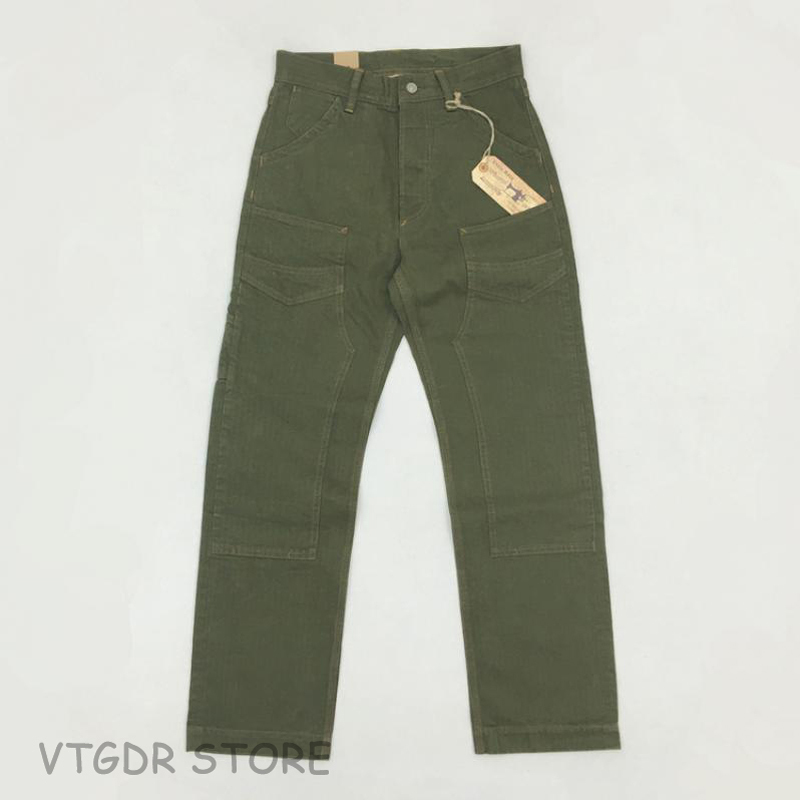 

us army OG-107 hbt pants manly military trousers with green rear buckle JLTQ, 30