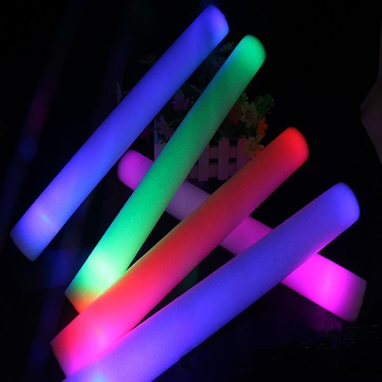 

LED Light Stick Foam Props Concert Party Glitter Glow Stick Christmas Day Kids Gift Toys