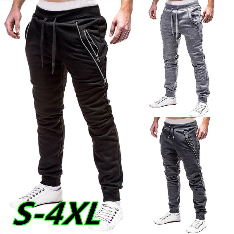 

joggers Men pants casual Pants Casual Loose Sports Leggings Slim Fitness Training Gym Joggers Male Sweatpants, Black