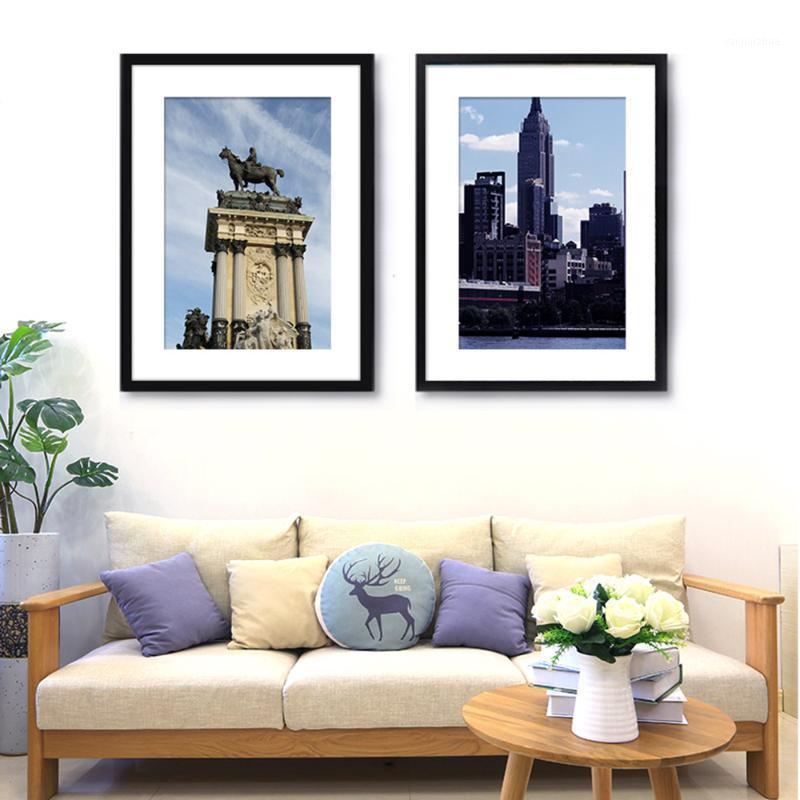 

Picture Frame Solid Wood High Definition Glass Display Pictures Wall Mounting Photo Frame Canvas Oil Painting Nature Wooden1