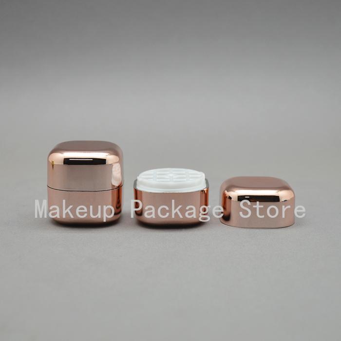 

10/30/50pcs Empty Plastic Rose Gold Lip Container, Creative Cute Lipstick Sub Package, Portable Cosmetic Lip Rouge Bottle