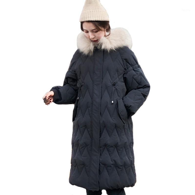 

2020 new design Korean Style Winter Jacket Women Stand Collar Solid Female Down Coat Loose Oversized Womens Short Parka coat 391, Beige