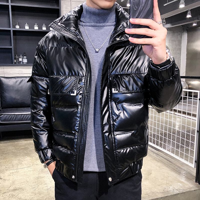 

2020 new winter the leather men of plutonium white duck down puffer thick jacket warm plus size M-5XL, Beige