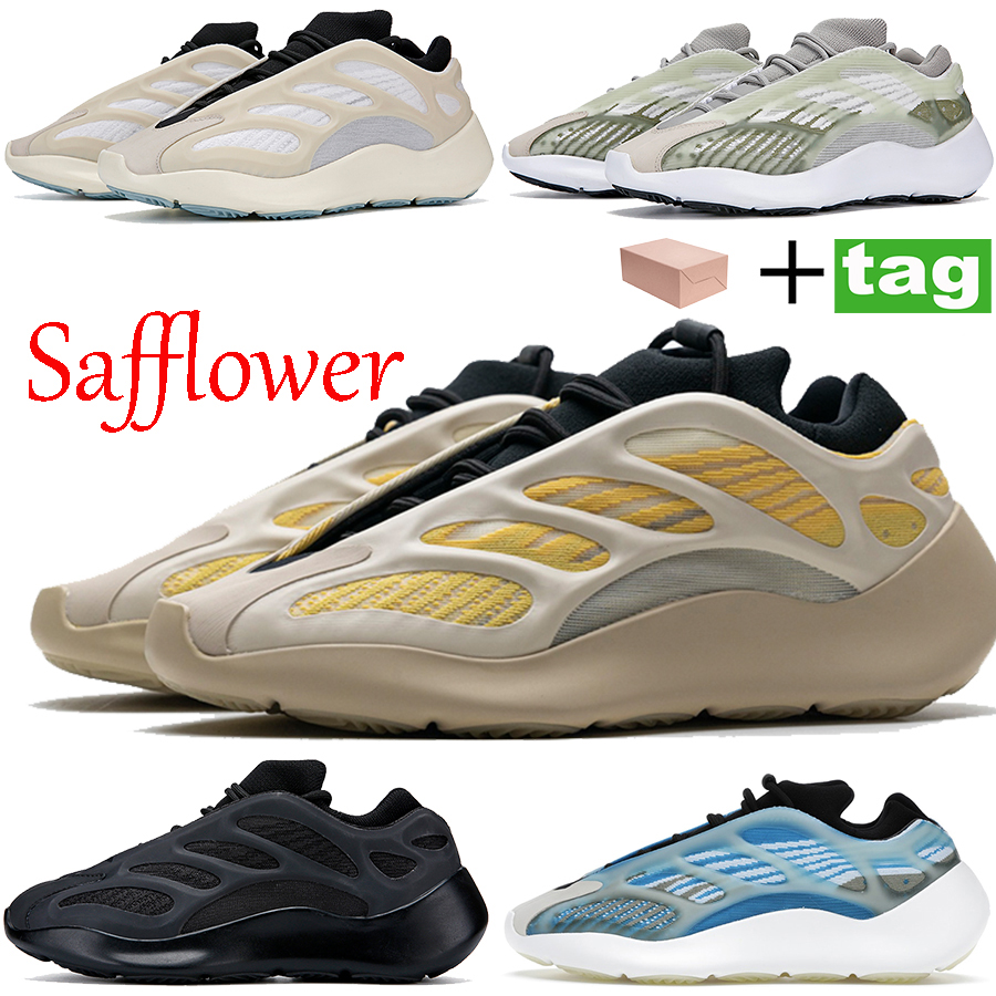 

2021 Safflower 700 v3 Glow in the dark running shoes alvah Azael OG skeleton reflective sneakers men women basketball trainers, 2.alvah