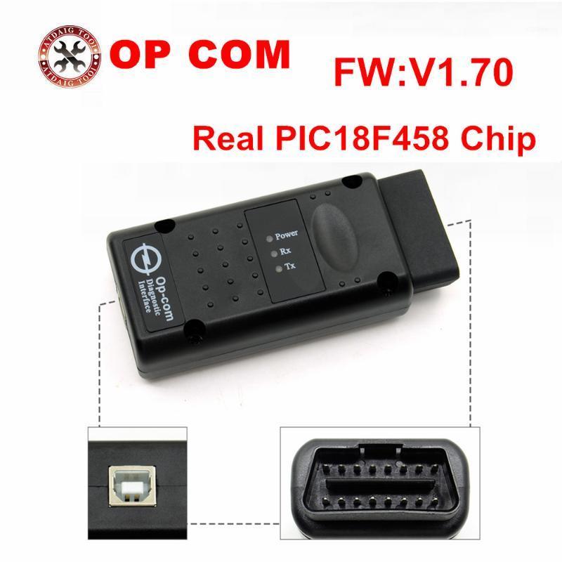 

2020 Newest OPCOM V1.70 V1.78 V1.95 V1.99 OP-COM For Diagnostic-tool OP COM with real pic18f458 Free shipping1