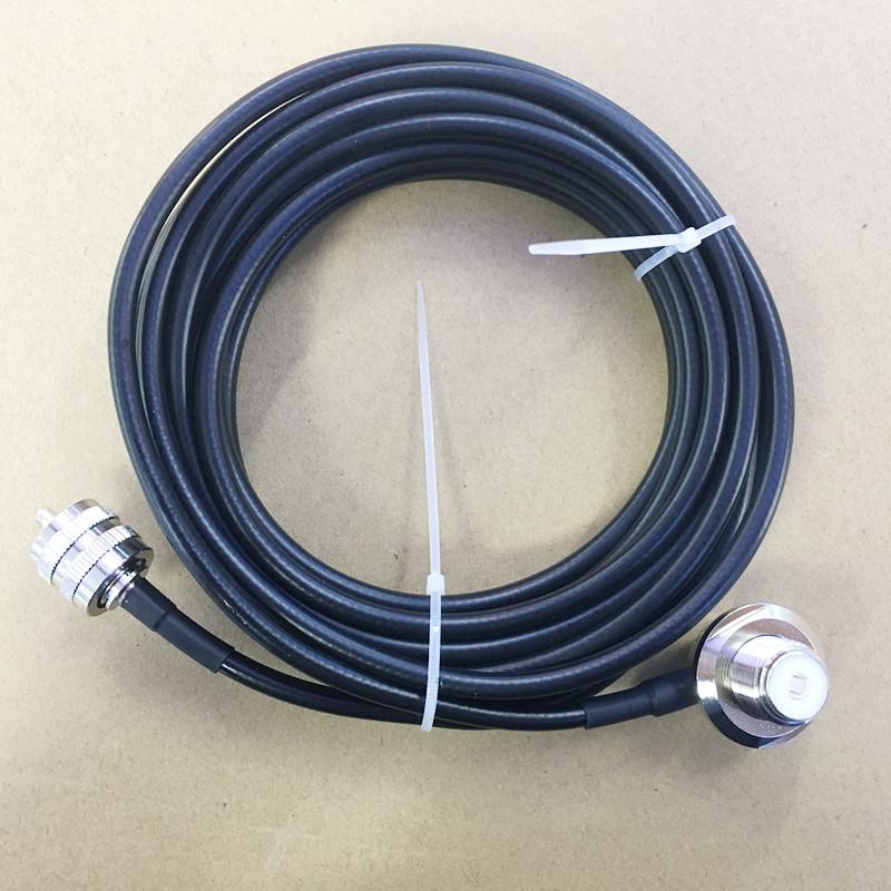 

5 meters RG58 coaxial cable for Wouxun mobile verhical car radio antenna PL259 male uhf and SO239