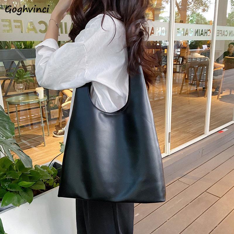 

Evening Bags Women Shoulder PU Leather Soft Thread Vintage Elegant High Quality Underarm Casual Totes Designer Big Capacity Ins Handbags