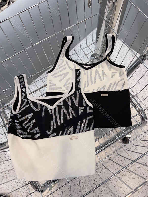 

22ss women knit yoga tanks slim sweater vest shirt fashion leggings letter logo brand womens luxury Apparel casual bottoming shirt sexy strap vests super stretchy