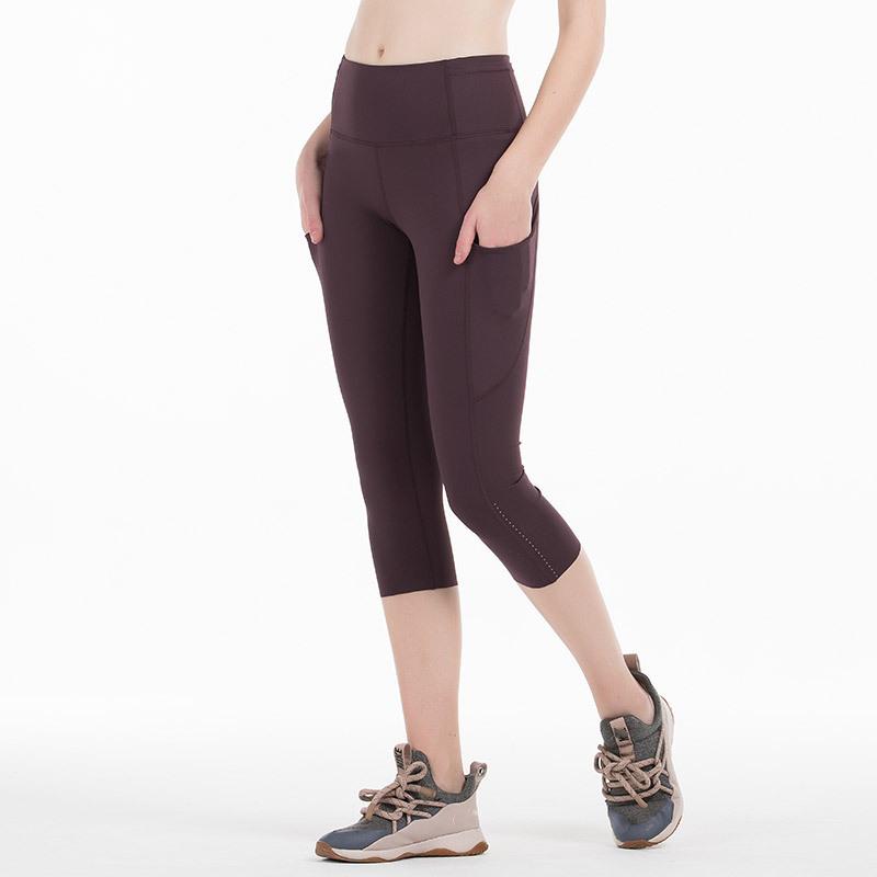 

Women Pocket Fitness Leggings Yoga Pants Tights High Waist Running Workout Gym Clothing Sports Wear, Black