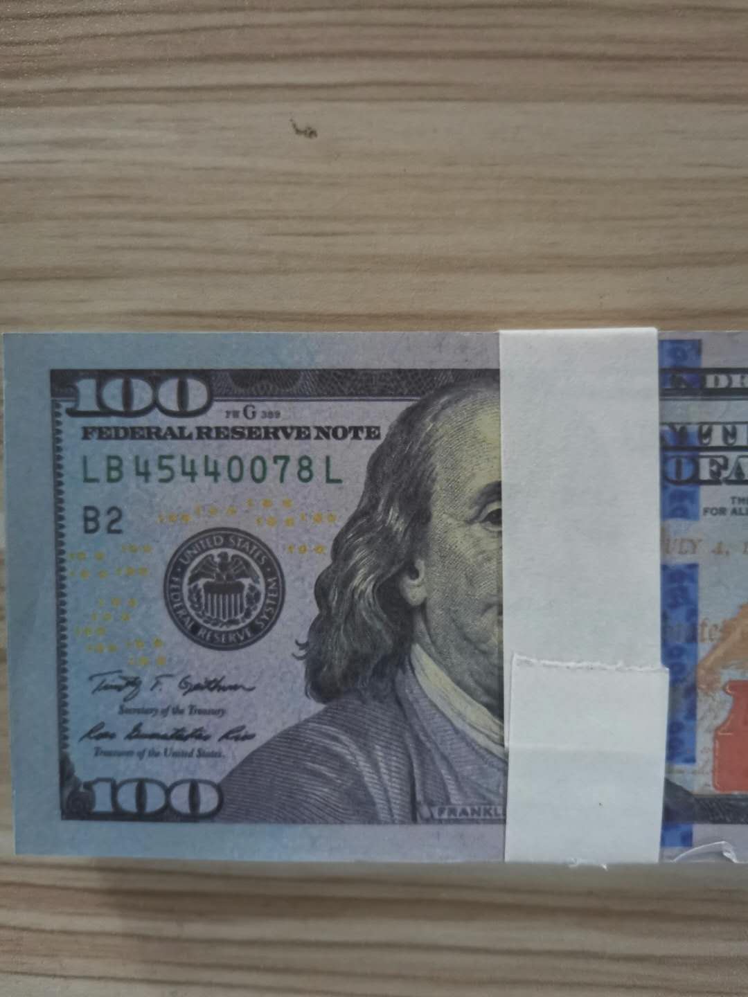 

02 Hot-selling simulation 100 dollars fake money film and television shooting props practice banknote bar prop coin