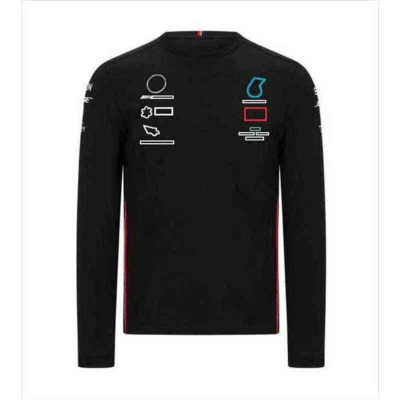 Luxury Brand Mens Petronas Mercedes t Shirts Sweatshirts F1 Formula One Racing Women Casual Long Sleeve T-shirts Benz Lewis Hamilton Team Work Cloth