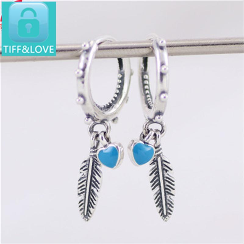 

Stud Thai Silver Earrings Charming Original Jewelry Luxury Fashion Women's Gifts For Women