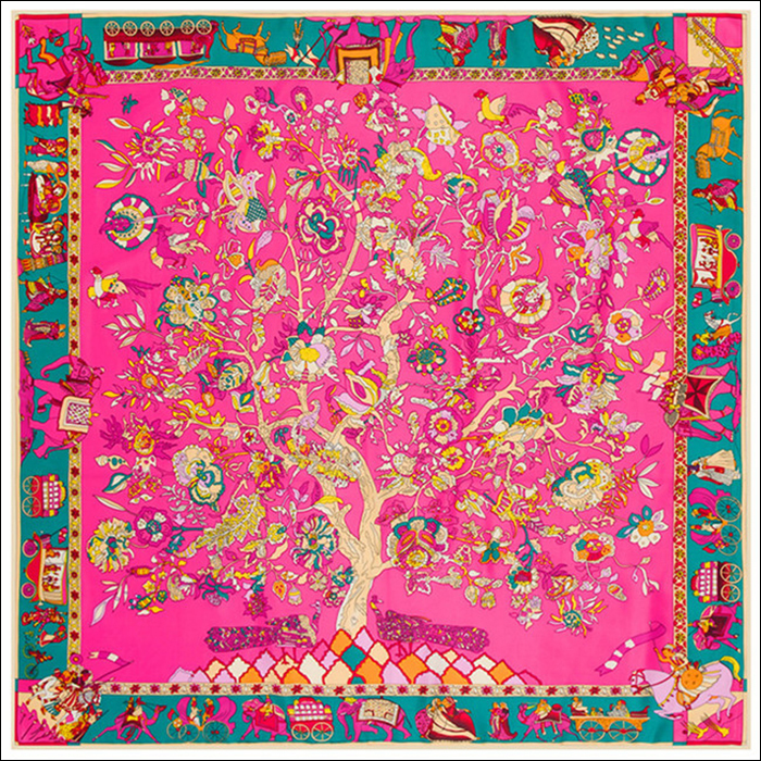 

Square Silk Scarf Women Shawls Foulard Femme Blue Large Twill Silk Scarfs Dropshipping 130*130CM