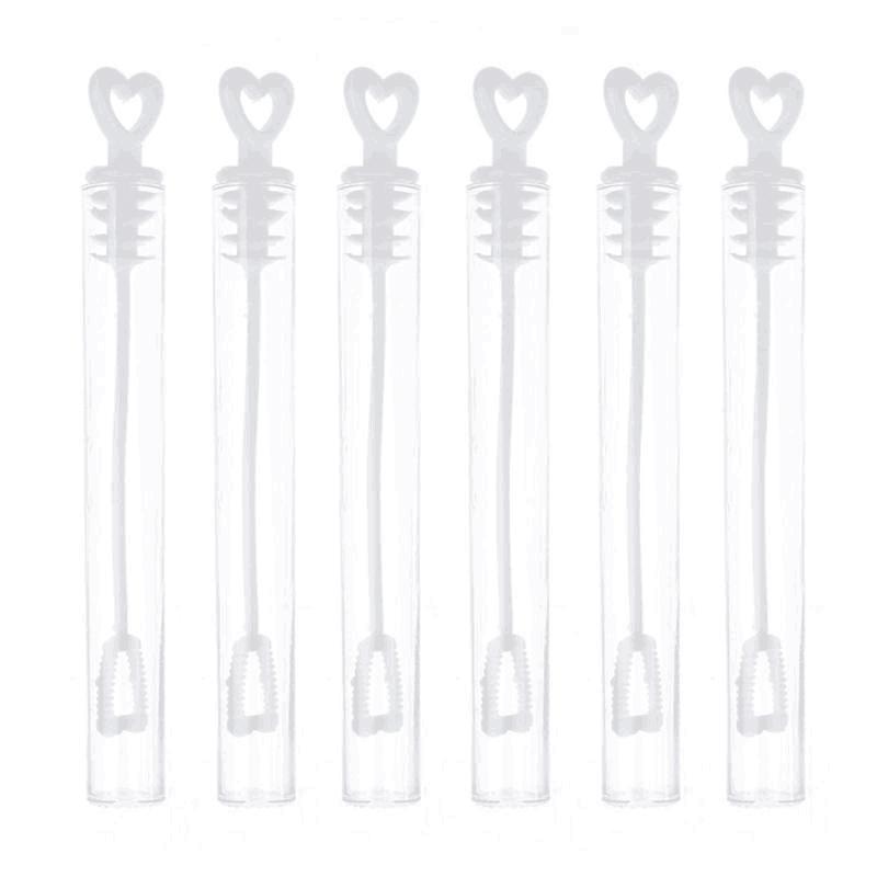 

96 Wedding Wand Heart Tube Bubble Favours Table Decoration Party Accessories