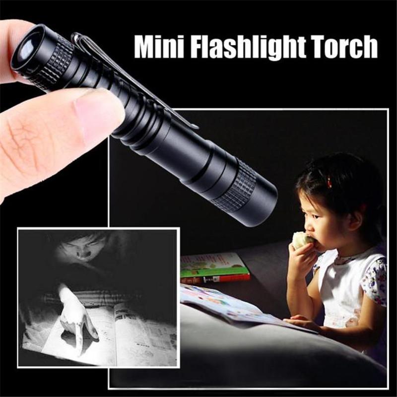 

1Pcs Waterproof Bicycle Light Bright Mini Penlight 1000 Lumens Clip Pocket Lamp Light Ultra Slim Portable Torch
