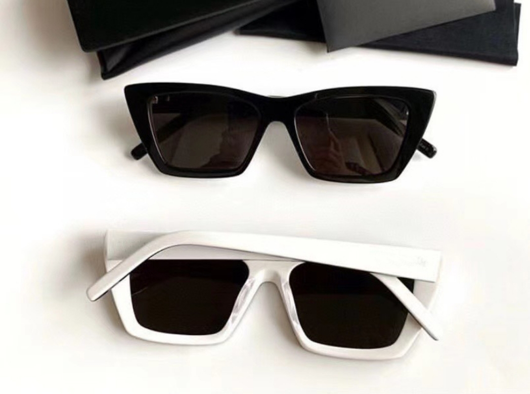 

Cat Eye White Black/Gray Sunglasses 276 Women Fashion Sunglasses for Vacation with Box